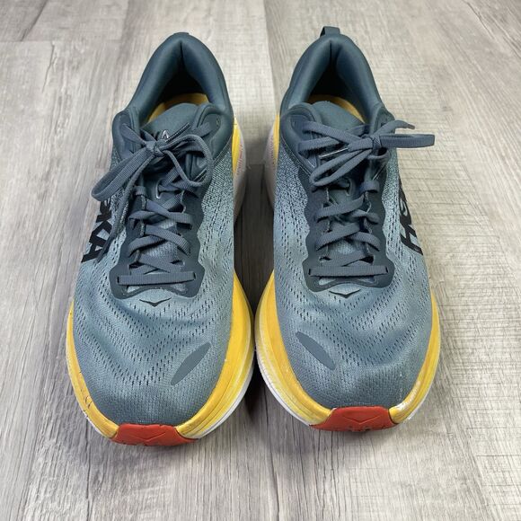 HOKA One One Men's Bondi 8 Goblin Blue/Mountain Spring Athletics Size 12.5D K - Picture 3 of 10
